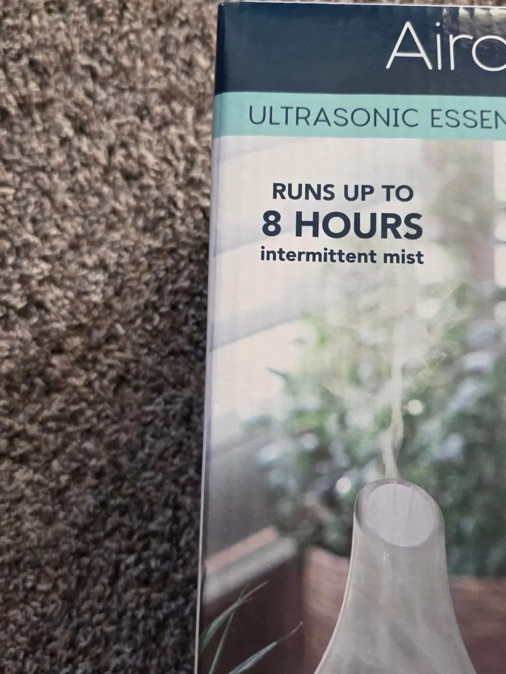 Airomé Rainstorm White Ultrasonic Essential Oil Diffuser, NEW